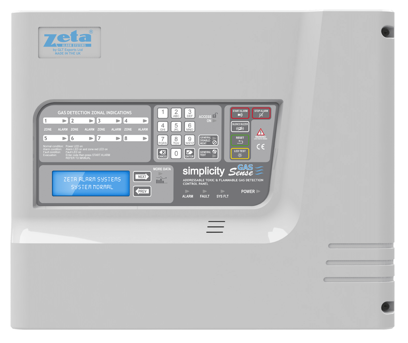 Simplicity Gas Sense front